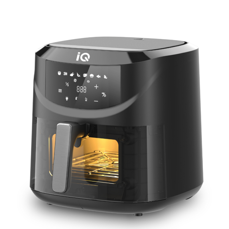 IQ AF-004 Φριτέζα Αέρος με Αποσπώμενο Κάδο XL 8lt 2000W Μαύρη 